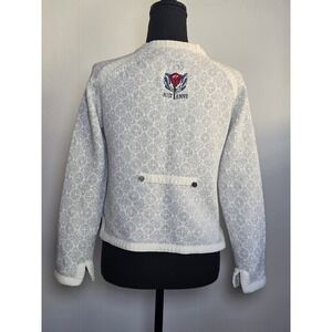 Odd Molly Women's Knit Cardigan Size 2 Gray Cream Nordic Fair Isle Rise Above